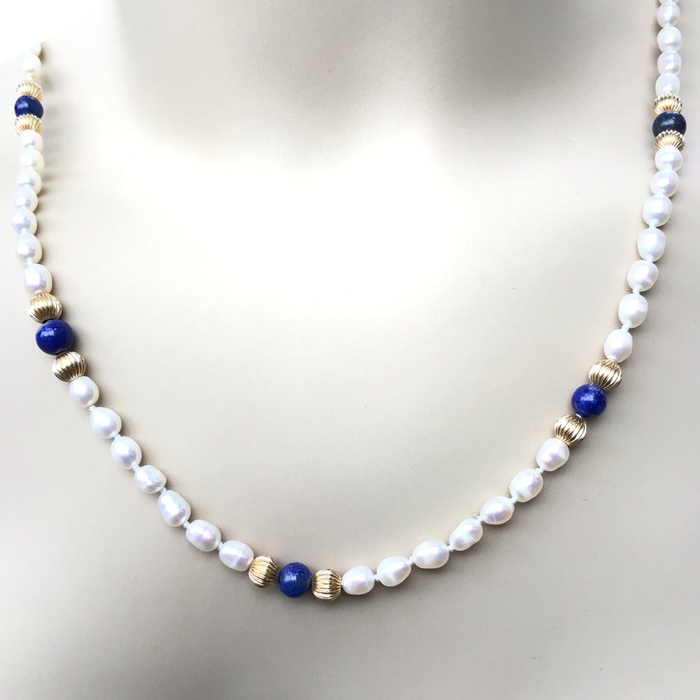 Hand Crafted Authentic Pearl Necklace NWT 25” - Picture 7 of 12